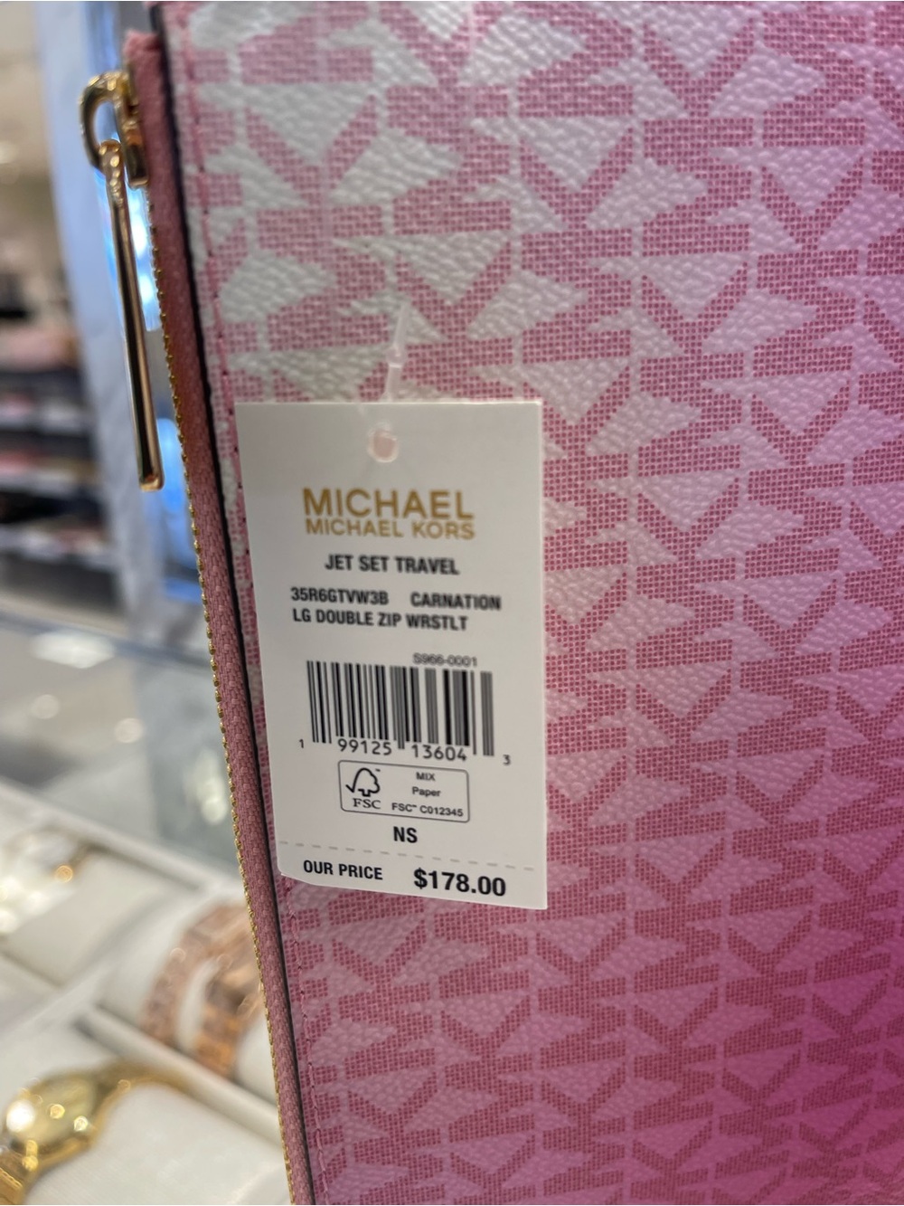 MICHAEL KORS JST Lg Double Zip Ombré Signature Logo Wristlet Phone
Carnation
NWT - Picture 12 of 16